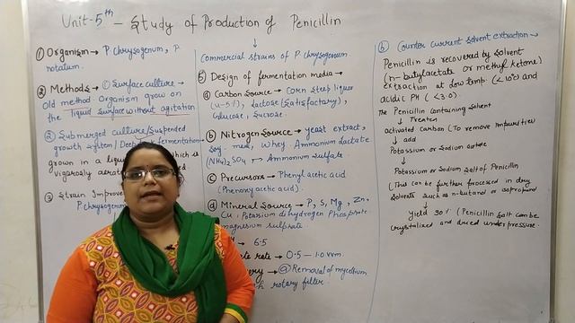 Study of the Production of Penicillins-(In Hindi)-Biotechnology |Unit 5| B. Pharmacy 6 Sem.-L.6 смотреть онлайн