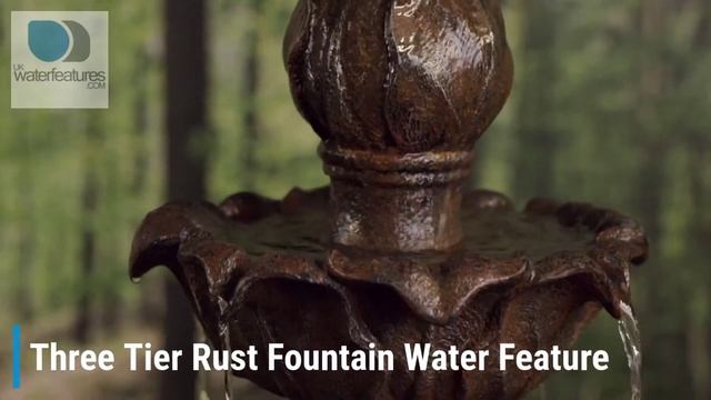 Three Tier Rust Fountain Garden Water Feature смотреть онлайн