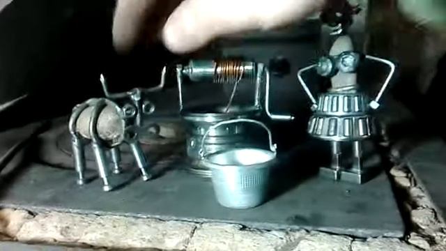 Украінське село Доярка Корова професія Колодязь скважина буріння авторський виріб з металу