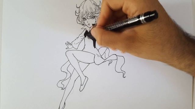 Drawing Tatsumaki _ One punch man смотреть онлайн