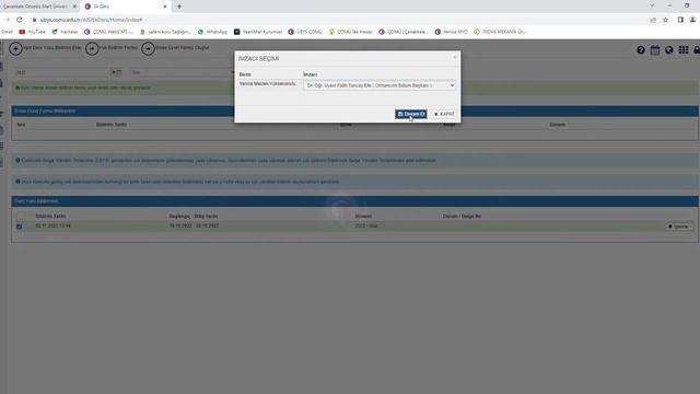ÇOMÜ-ÜBYS EK DERS BİLDİRİM FORMU HAZIRLAMA смотреть онлайн