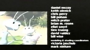 Closing to A Bug's Life 2000 VHS