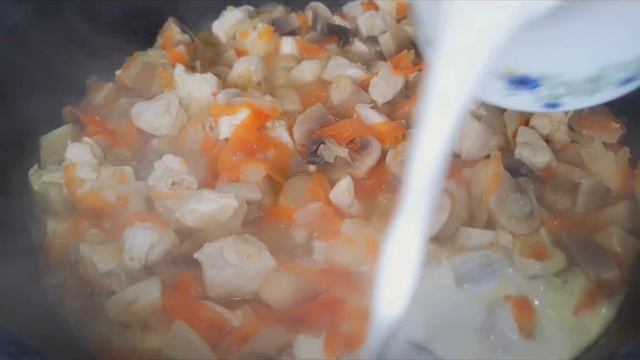 УЖИН ДЛЯ СНИЖЕНИЯ ВЕСА ПП. Вкуснейшее блюдо за 15 минут.  КУРИНОЕ ФИЛЕ С ГРИБАМИ и СЛИВКАМИ 92 ккал