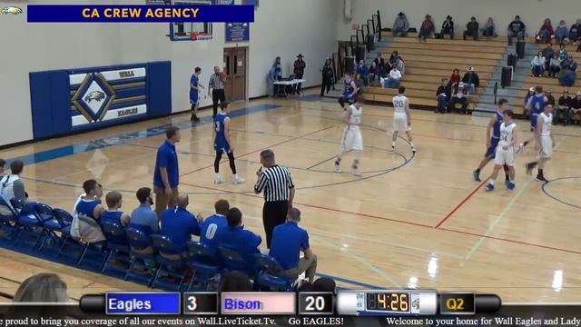 2018-19 BBB Wall Eagles vs Hot Springs Bison - West River Tournament смотреть онлайн
