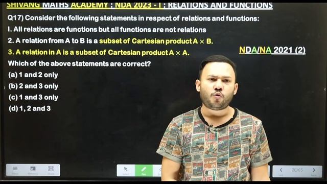 NDA/NA PYQ 2022 - 2019 || Relation and Function || Shivang Maths Academy || Previous Years Questio смотреть онлайн