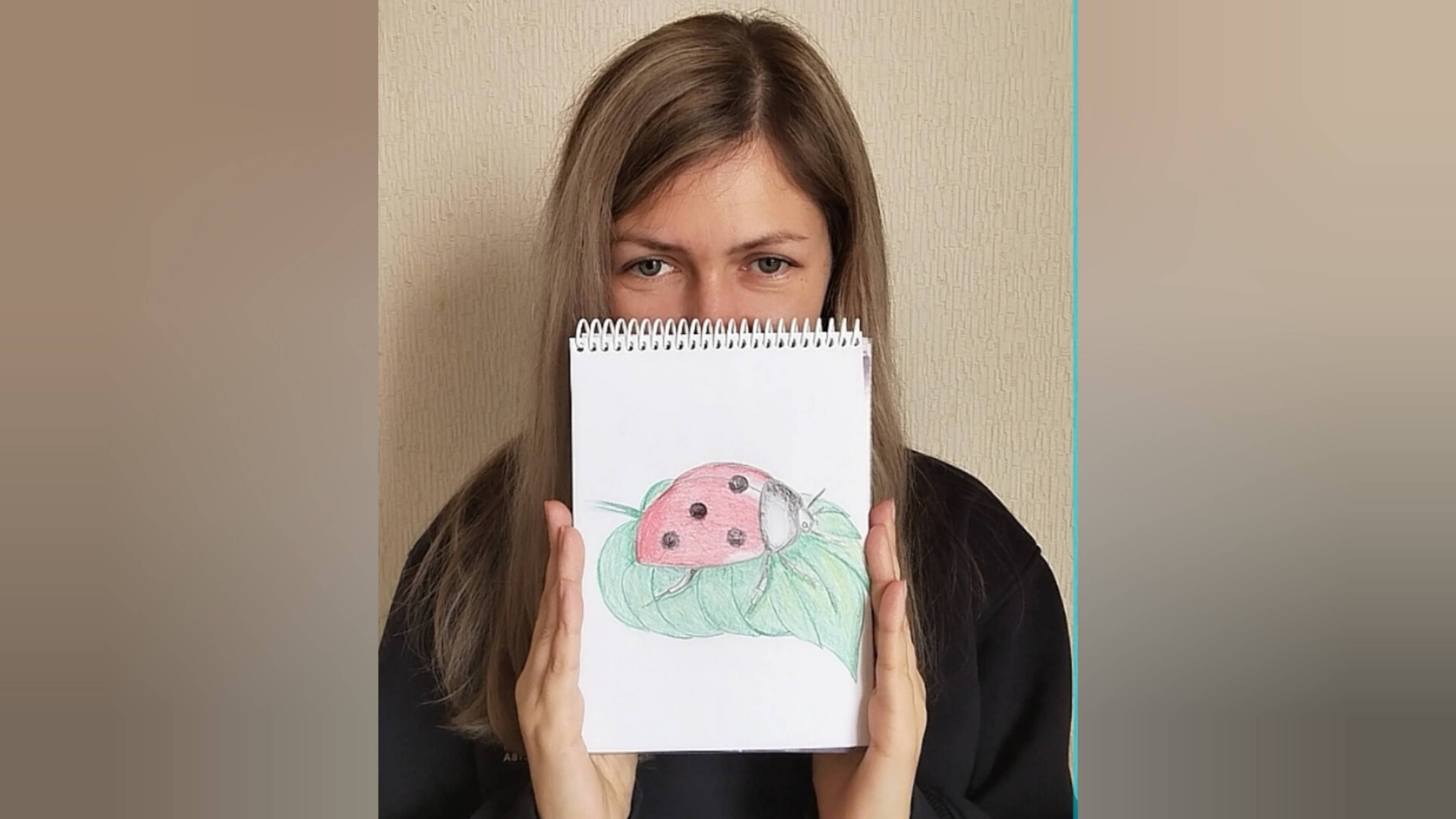 Рисунок карандашом / божья коровка смотреть онлайн