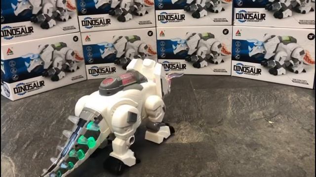 DINOSAURUS ROBOT TRICERATOPS met led lichtjes en dino geluiden speelgoed смотреть онлайн