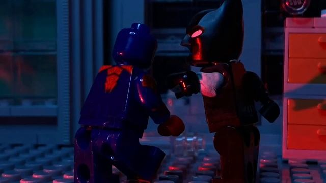 Batman Beyond vs. Spider-Man 2099 LEGO stop motion fight scene смотреть онлайн