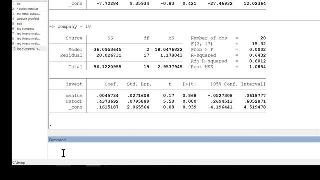 Regression over groups in Stata | asdoc | export tables to MS Word or in RTF смотреть онлайн