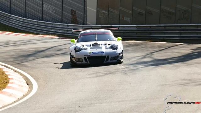 Porsche 991 911 GT3 R - Pre Season Test on the Nordschleife! (14.03.2016) смотреть онлайн