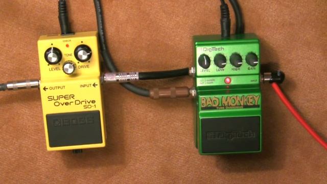 Boss SD-1 vs Digitech Bad Monkey смотреть онлайн