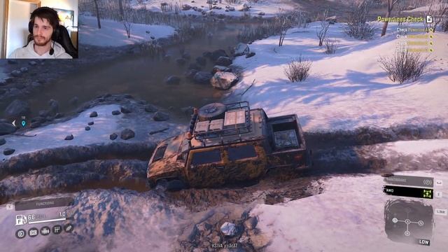 Testing the hummer! - Snowrunner custom difficulty - part 75 смотреть онлайн