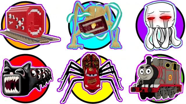 KUMPULAN MONSTER ❗️❗️ Lightning McQueen Head Eater, Train Eater, Choo Choo Charles, Skibidi Toilet смотреть онлайн