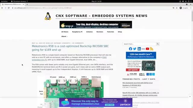 Mekotronics R58X Rockchip RK3588 Debian 11