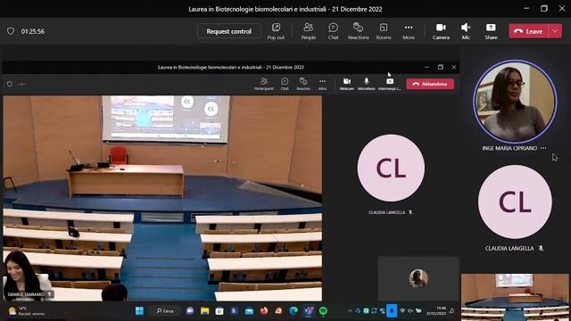 Seduta Di Laurea Magistrale Biotecnologie Molecolari Ed Industriali
