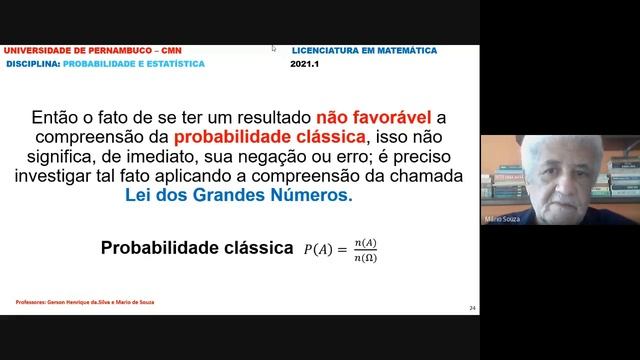 Video do Professor Mario Probabilidade смотреть онлайн