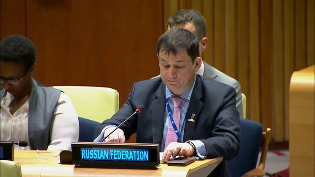 Д.А.Полянский на заседании ГА по справедливому представительству в СБ ООН смотреть онлайн