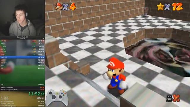 [Old PB] Super Mario 64 Speedrun - 16 Star (EMU) in 22:40 смотреть онлайн