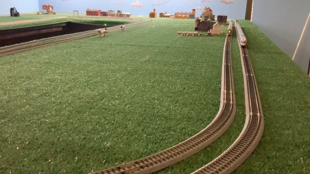 4 Trains Running at Once | N scale | Model Railroading смотреть онлайн