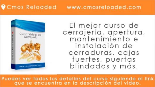 Curso De Cerrajería Virtual, Aprende Cerrajeria