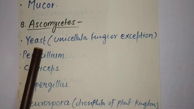 NEET/AIIMS- FUNGI Examples Given In  NCERT Book.