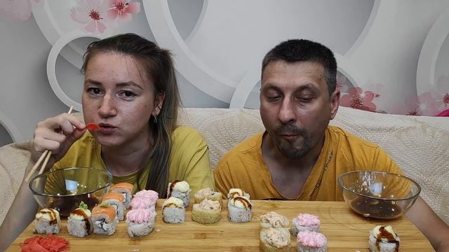 МУКБАНГ РОЛЛЫ ЗАПЕЧЕННЫЕ ФИЛАДЕЛФИЯ 🍣 | #mukbang #мукбанг смотреть онлайн