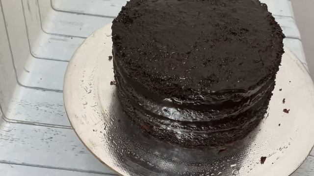 Frosting Of Chocolate Truffle Cake# Ganache Sharp Edge #chocolatecake