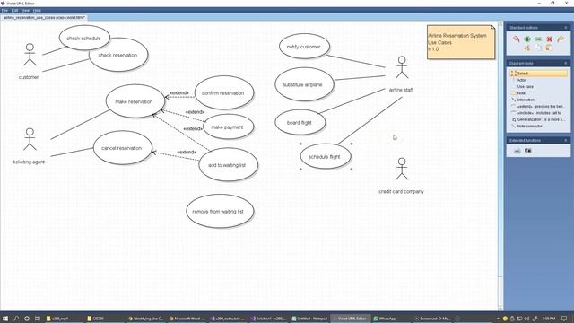 6.5 Airline Reservation Use Case Diagram, Cont.