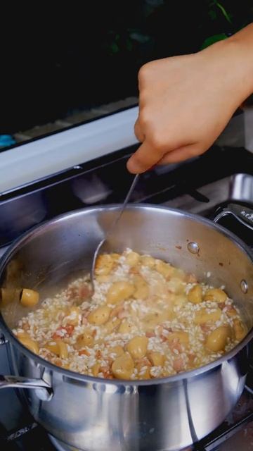 Bacon and Mushroom Risotto 🤤😍 смотреть онлайн