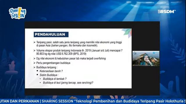 Teknologi Pembenihan dan Budidaya Teripang Pasir Holothuria Scabra - SHARING SESSION смотреть онлайн