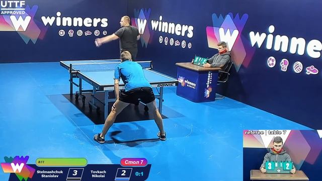 Stelmashchuk Stanislav - Tovkach Nikolai WINners CUP Table Tennis 7 26.11.2020 13:15 смотреть онлайн