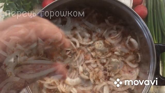 ШАШЛИК ТА СМАЖЕНА КАРТОПЛЯ З ОВОЧАМИ