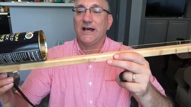 Olive Can Canjo Stringed Instrument Build (tin Can Diddley Bow)