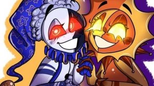 как нарисовать аниматроника солнце и луна