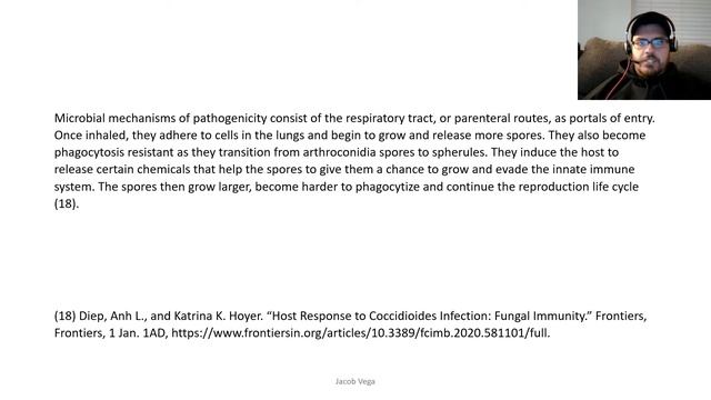 Coccidioides Immitis  (Valley Fever Fungus)