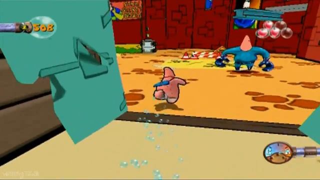 SpongeBob SquarePants: Creature from the Krusty Krab Walkthrough Part 4 (PS2, GCN, Wii) Level 2 смотреть онлайн