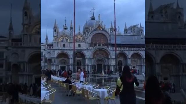 Венеция. Площадь Сан Марко после дождя смотреть онлайн