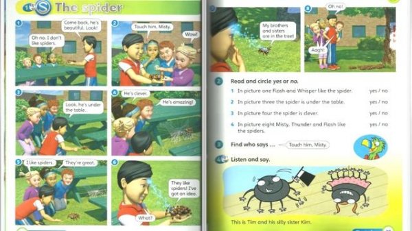 Super Minds Student Book 1 -  Unit 3 Page 38-39 The Spider, Pet Show Audio Part 3 | Cambridge | KSS