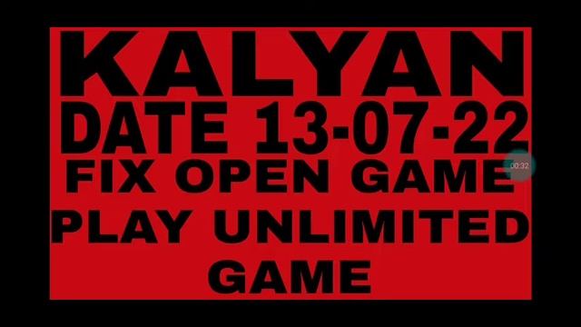 KALYAN 13-07-22 OPEN PASS 2 JODI RUNNING EXTRA CLOSE DEKHO смотреть онлайн