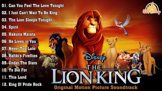 Disney Music - The Lion King Soundtrack Collection - The Best Disney Songs Playlist 2021