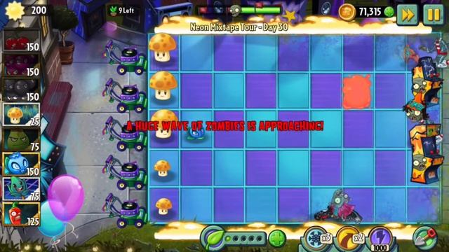 Plants vs Zombies 2 Gameplay Neon Mixtape Day 30 Walkthrough Plants vs Zombie Video смотреть онлайн