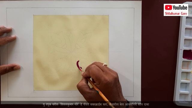 How to draw & paint design Tiles, use of poster color Design simple tricks, intermediat drawing exa смотреть онлайн