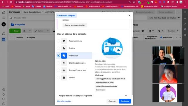 COMO UTILIZAR LOS NUEVOS OBJETIVOS DE META ADS 2022POR DAVID COLORADO смотреть онлайн