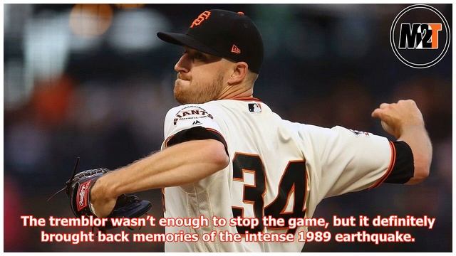 Camera shakes as earthquake strikes during San Francisco Giants game смотреть онлайн