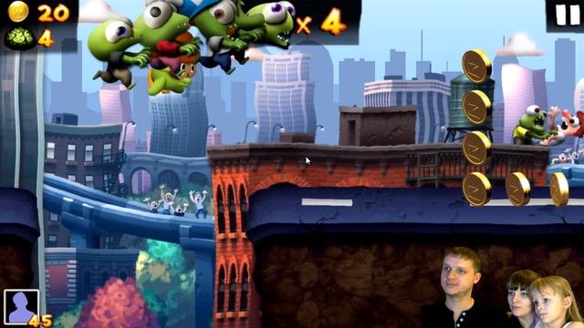 Zombie Tsunami #8 Кушаем людишек вместе с папой.Мультик про ЗОМБИ. ВЫЖИВАНИЕ смотреть онлайн