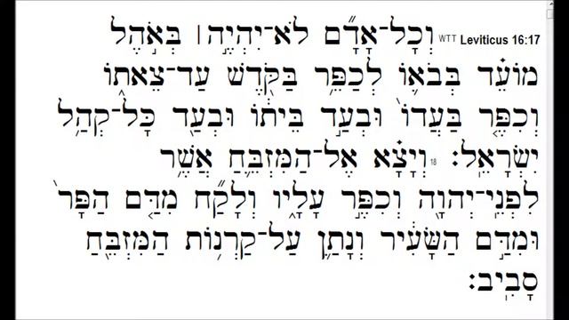 Leviticus 16 English-Hebrew audio bilingual read w/ Hebrew text смотреть онлайн