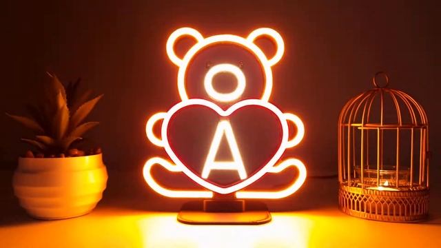 Teddy Bear Decor LED Neon Sign #teddy #teddybear смотреть онлайн