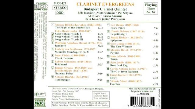 Le Vol du Bourdon - The Flight of the Bumble Bee - Rimsky-Korsakov - Budapest Clarinet Quintet смотреть онлайн