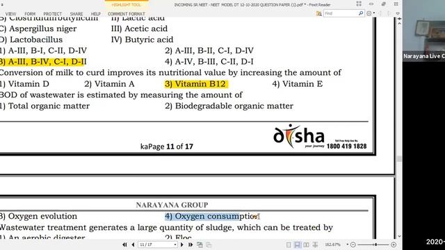 Botany Answer key Discussion 19-10-2020 смотреть онлайн