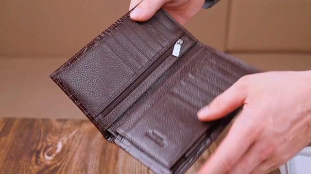 Обзор кожаного кошелька KARYA 21140 смотреть онлайн